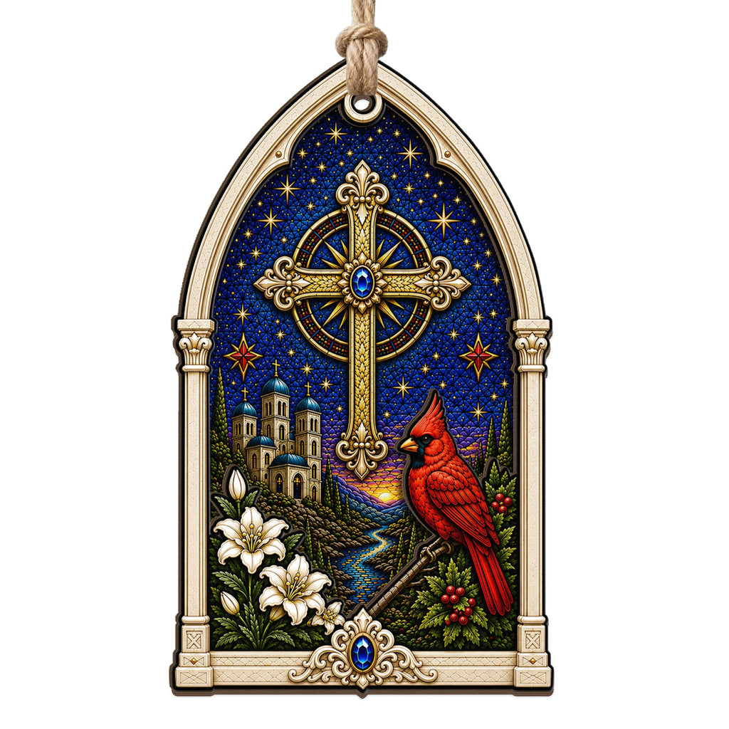 Cardinal Memorial Keepsake, Faith Sympathy Gift, Cardinal Bird Mantle Decor