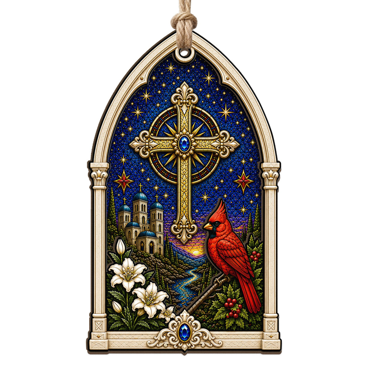 Cardinal Memorial Keepsake, Faith Sympathy Gift, Cardinal Bird Mantle Decor