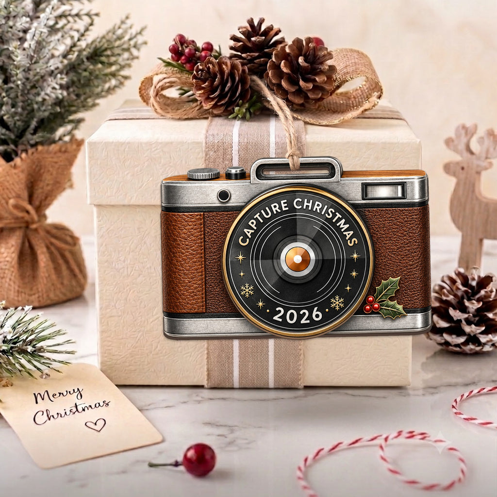 Photographer Wood Christmas Ornament