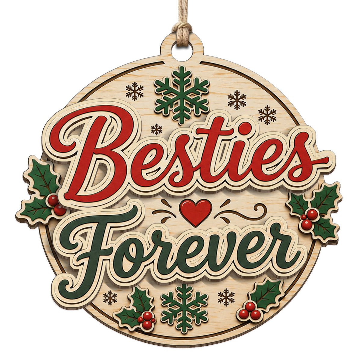 Bestie Forever Keepsake, BFF Gift, Friendship Stocking Stuffer, Best Friend Mantle Decor