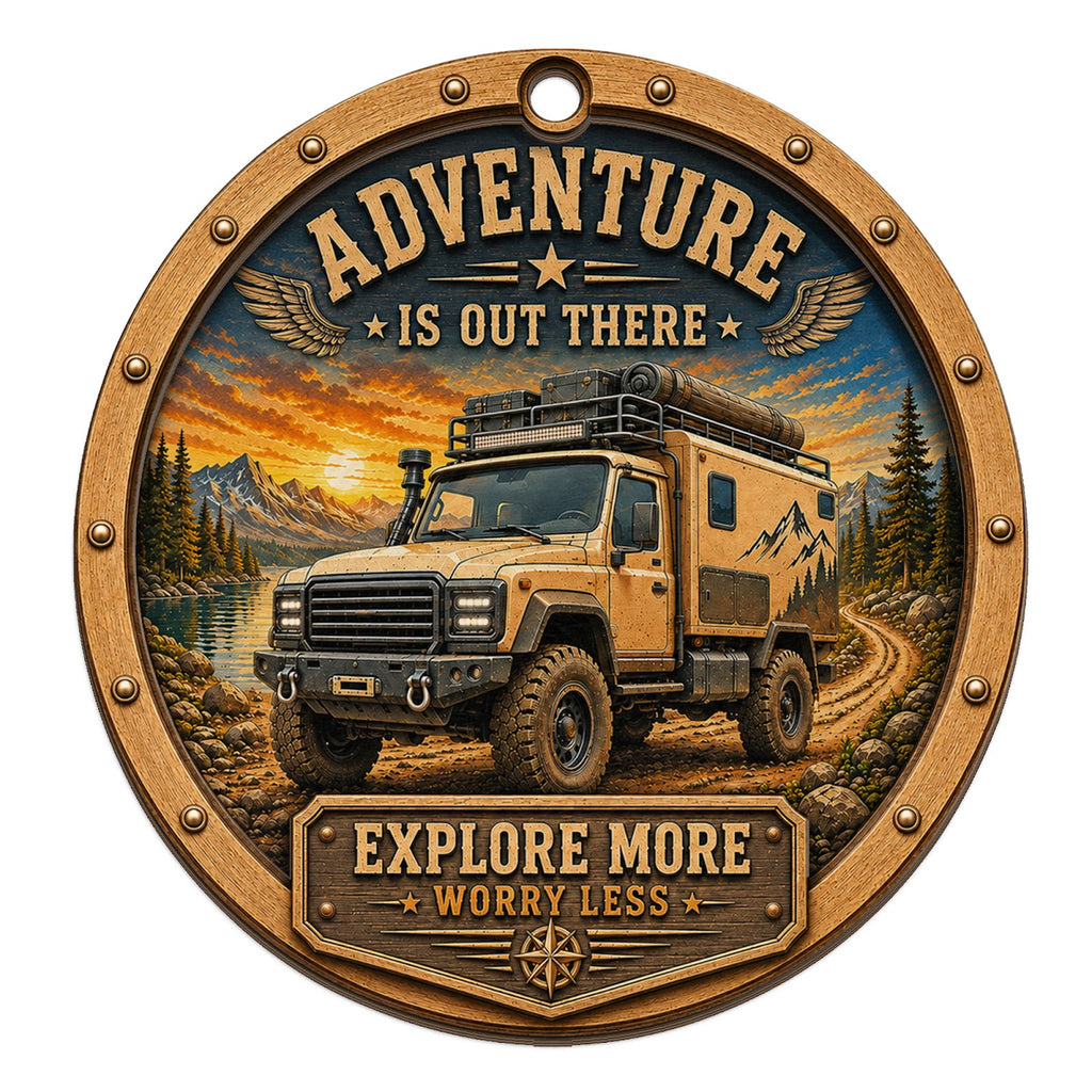 Off-Road Explorer Keepsake, Stocking Stuffer For Overlander, 4x4 Camper Mantle Decor