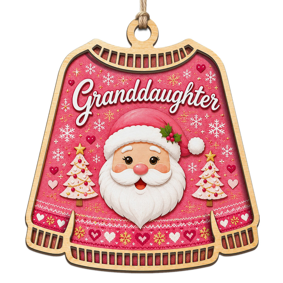 Granddaughter Keepsake, Grandparent Gift For Girl, Family Heirloom Holiday Decor