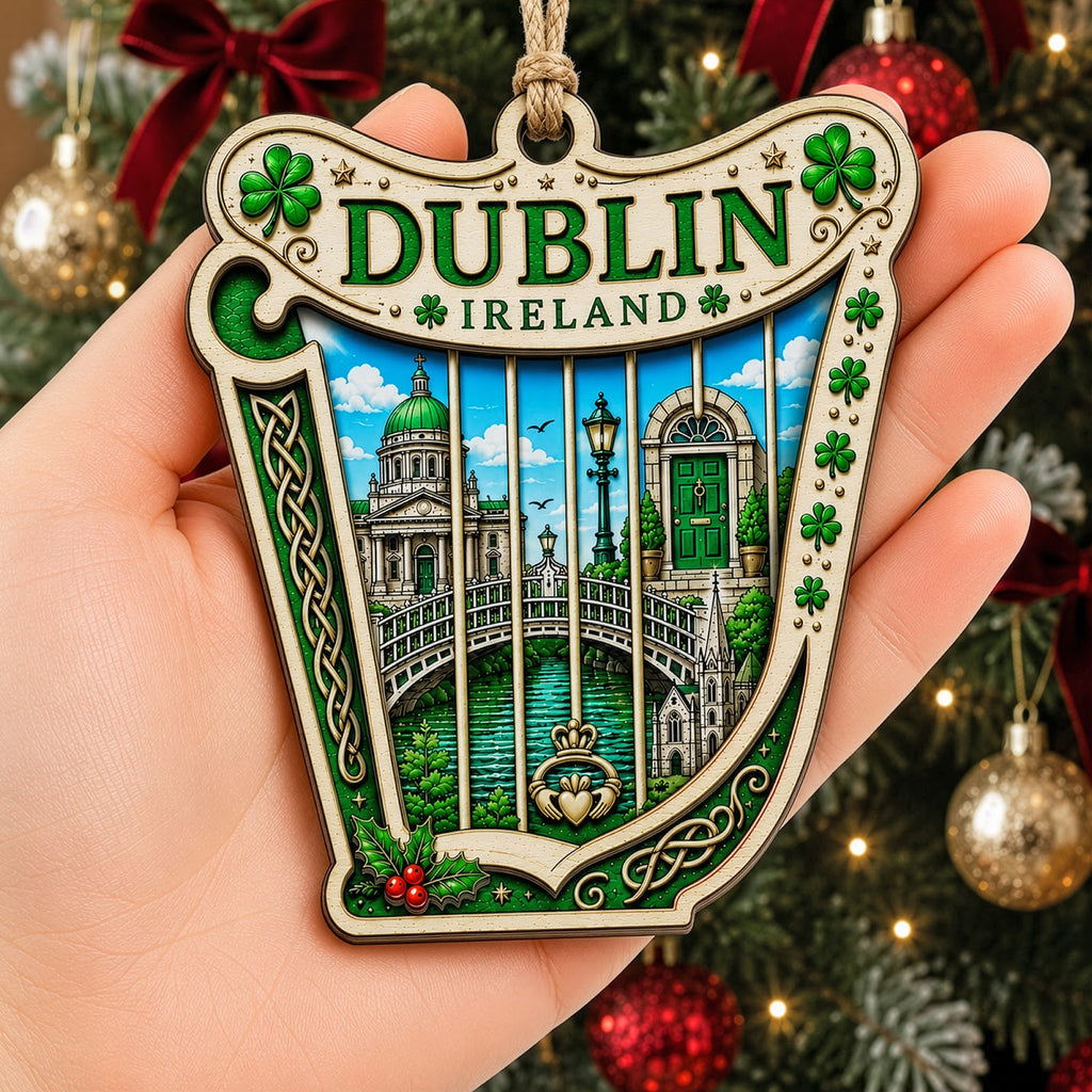 Las Vegas Christmas Ornament, Nevada Neon Strip Souvenir Gift, Wood Hanging Tree Decoration