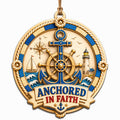 Anchor & Rope Keepsake, Stocking Stuffer For Sailor, Maritime Coastal Mantle Decor