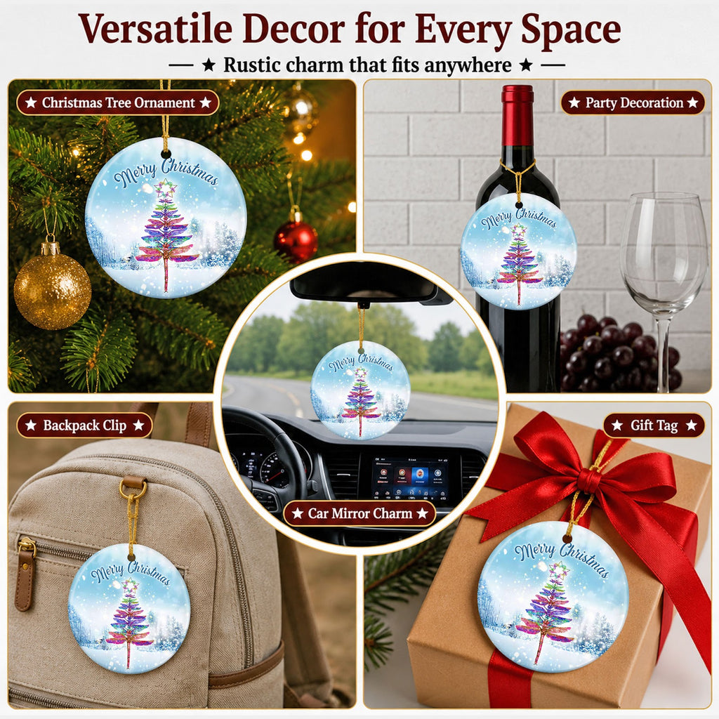 Dragonfly Christmas Ornament, Tree Memorial Keepsake, Ceramic Hanging Tree Decoration
