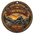 Ride Free Keepsake, Stocking Stuffer For Motorcycle Rider, Throttle Open Road Mantle Decor