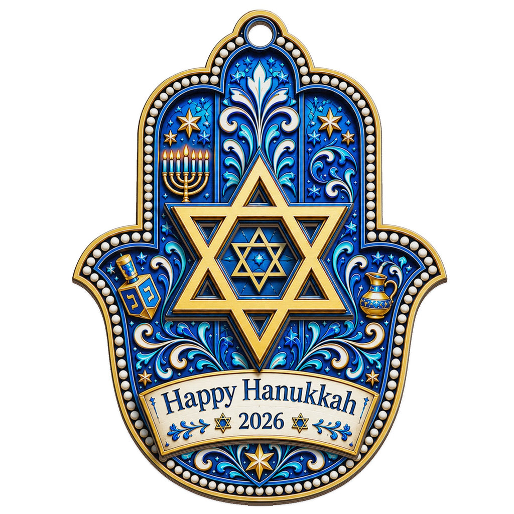 Star Of David Keepsake, Hanukkah Stuffer For Jewish Friend, Festival Lights Mantle Decor