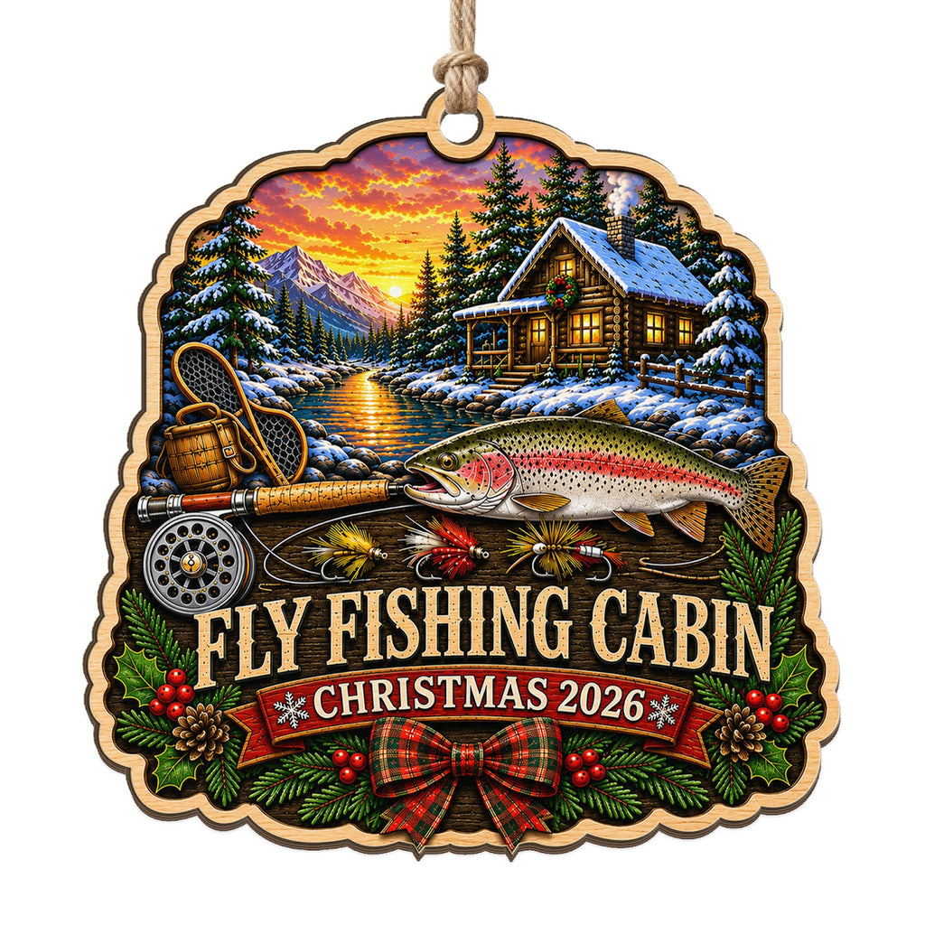 Lakeside Cabin Keepsake, Stocking Stuffer For Fisherman, Lake House Angler Mantle Decor