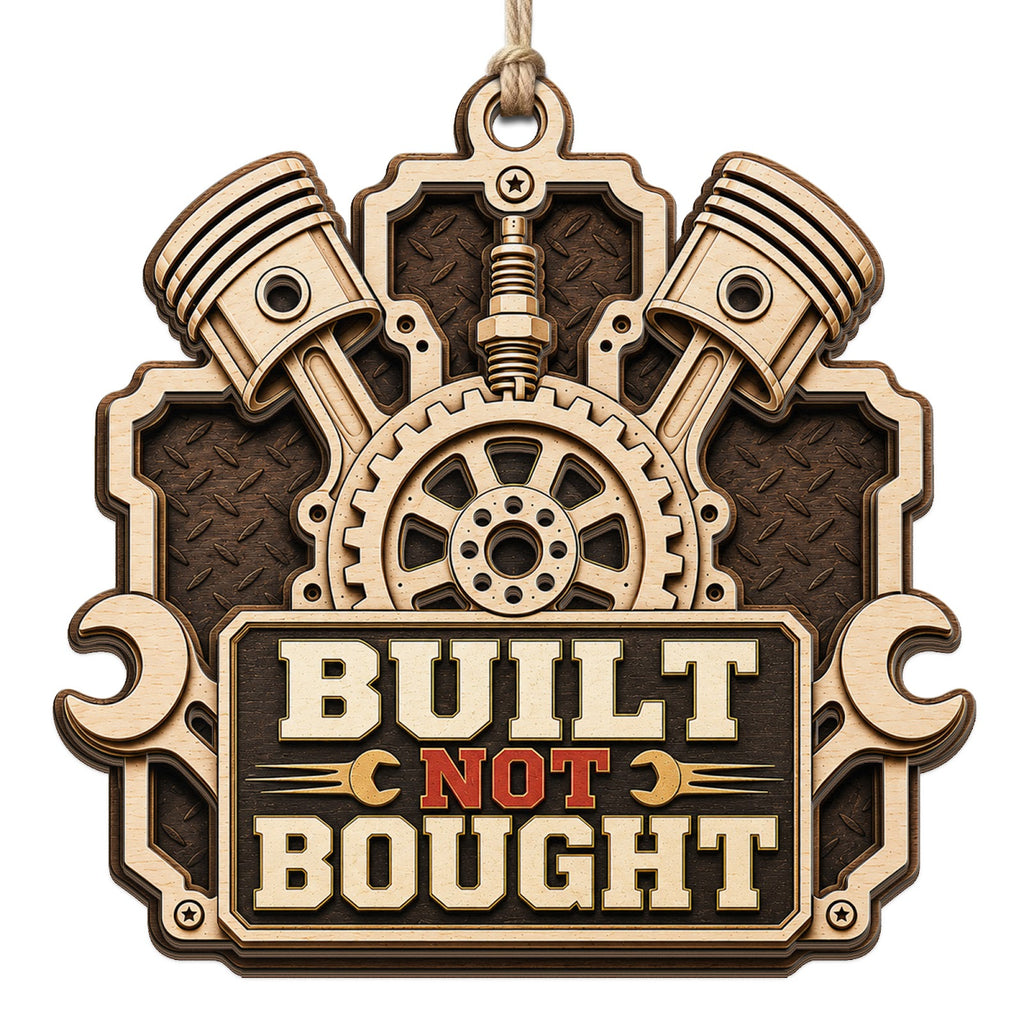 Car Dad Keepsake, Father Mechanic Stocking Stuffer, Auto Builder Garage Mantle Decor