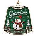 Grandson Keepsake, Grandparent Gift For Boy, Family Heirloom Holiday Decor
