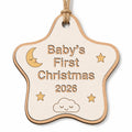 First Holiday Keepsake, Newborn Milestone Gift, New Baby Mantle Decor, Infant Xmas