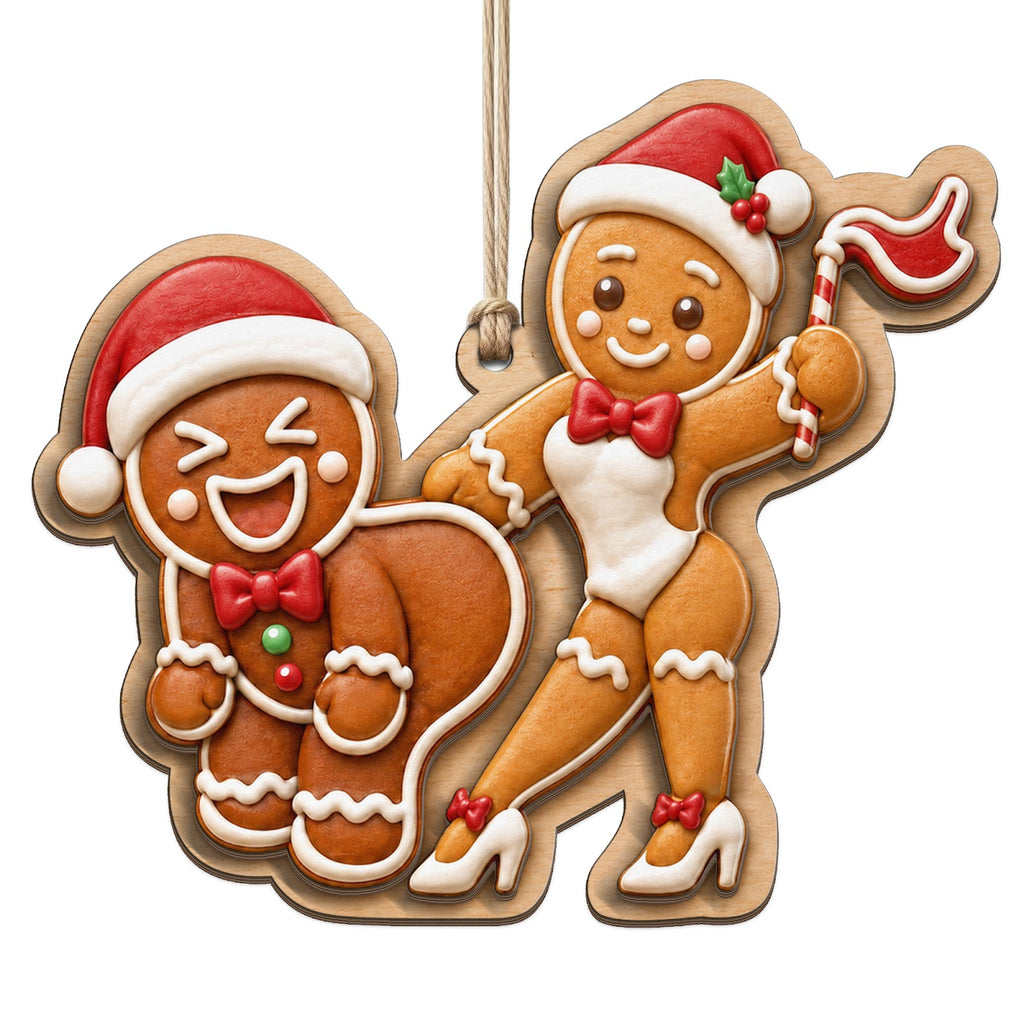 Saucy Gingerbread Keepsake, Naughty Stocking Stuffer, Cheeky White Elephant Exchange Pick