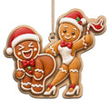 Saucy Gingerbread Keepsake, Naughty Stocking Stuffer, Cheeky White Elephant Exchange Pick