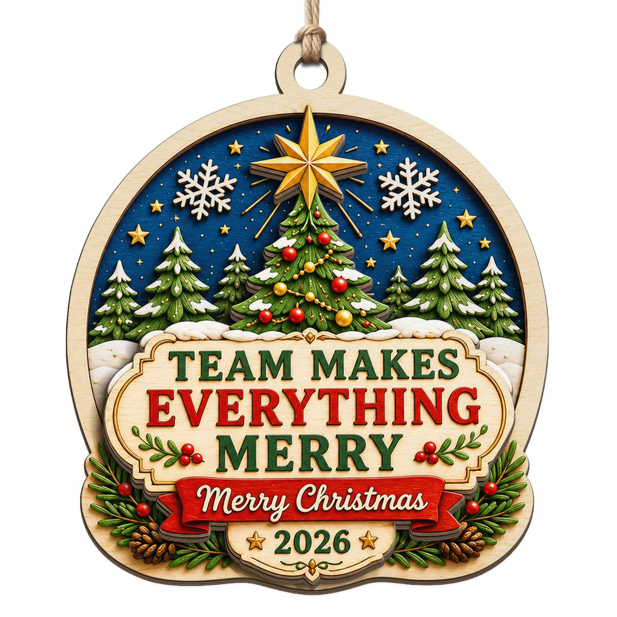 Team Keepsake, Coworker Holiday Gift, Office Team Spirit Exchange Stocking Stuffer
