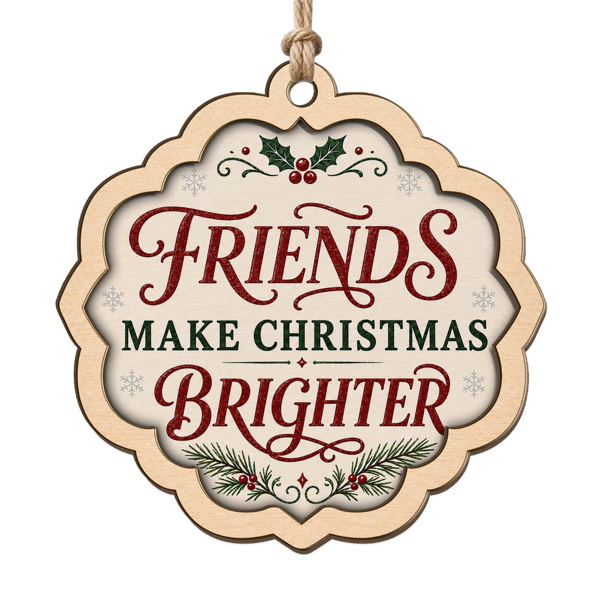Friendship Holiday Keepsake, BFF Stocking Stuffer, Best Friend Exchange Mantle Decor