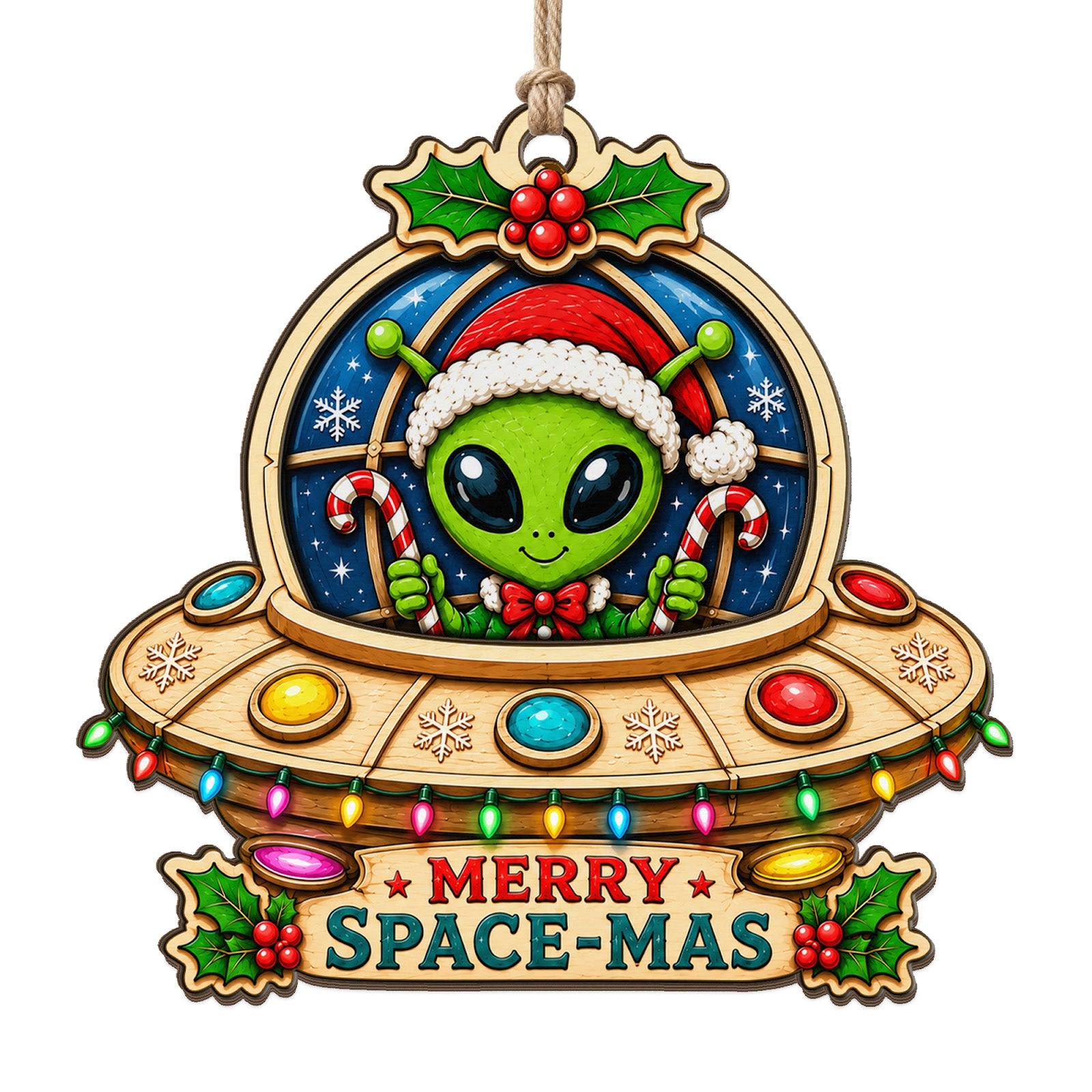 Space Alien Keepsake, Stocking Stuffer For Sci-Fi Fan, UFO Believer Mantle Decor