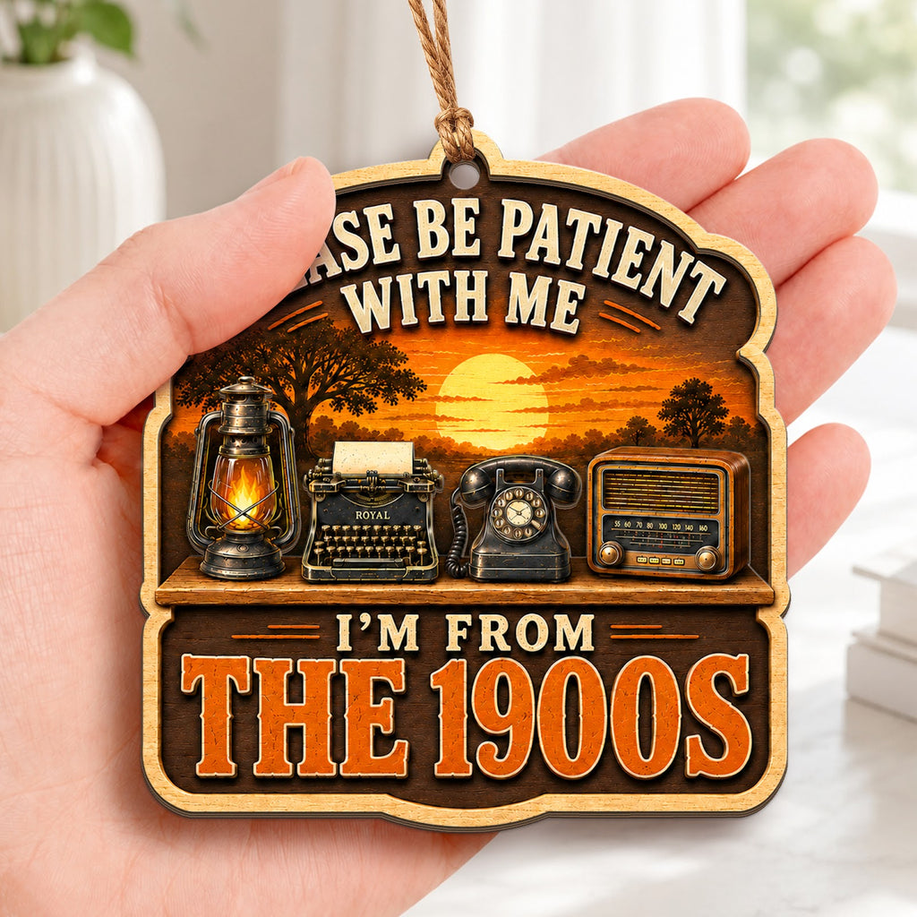 1900s Vintage Antique Retro Christmas Ornament, Antique Nostalgia Keepsake, Wood Ornament