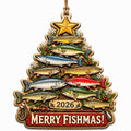Fisherman Holiday Keepsake, Stocking Stuffer For Angler, Lake Trout Bass Mantle Decor